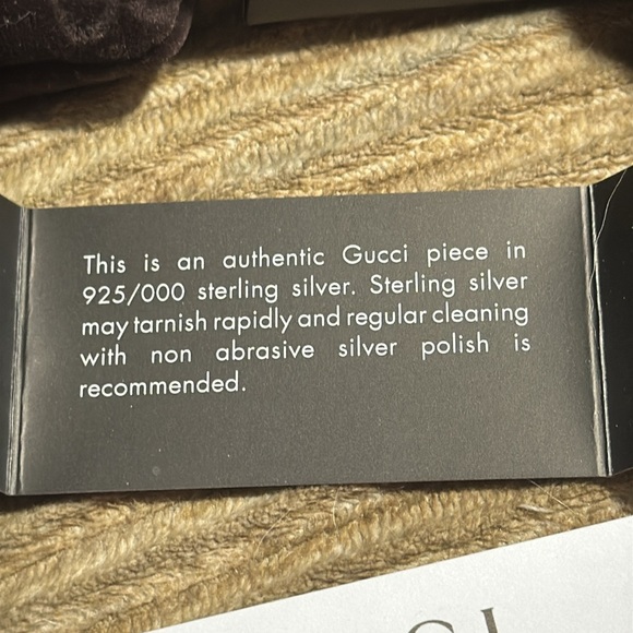 ❤️🔥LowStart❤️🔥Authentic Gucci piece in 925 Sterling silver with all inclusion - Picture 7 of 10
